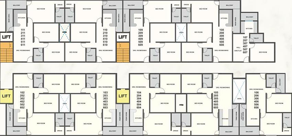 Floor Plan of Madhuban Green Valley in Bawadiya Kalan, Bhopal - Image 247716