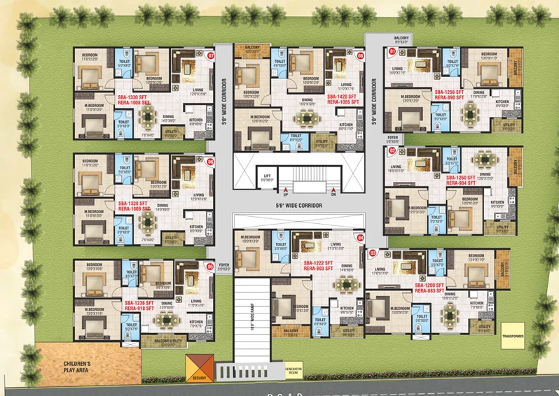 Master Plan of Mangala Ellite in Horamavu, Bangalore - Image 125961