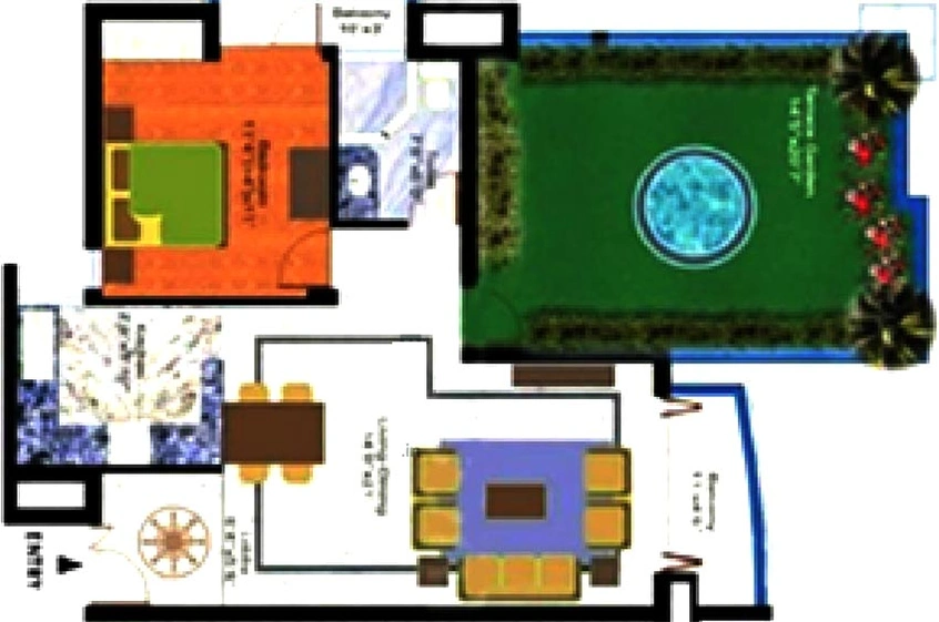 1 BHK Flat in Samiah Singapore Residency in Sector 36, Greater Noida - Image 836350