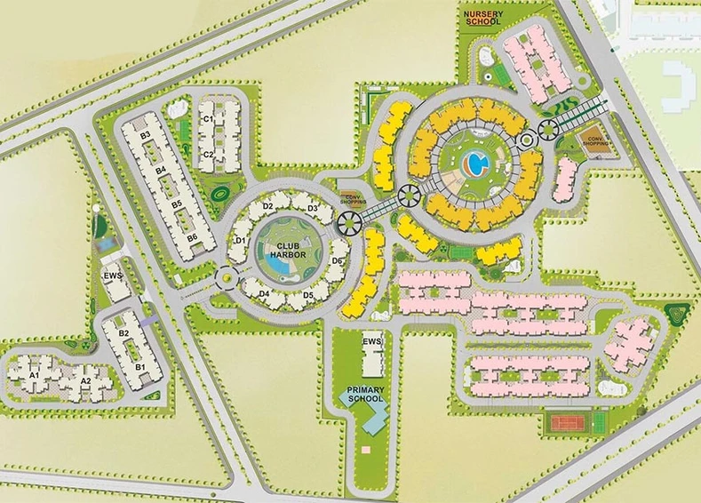 Master Plan of Orris Carnation Residency in Sector 85, Gurgaon - Image 237503