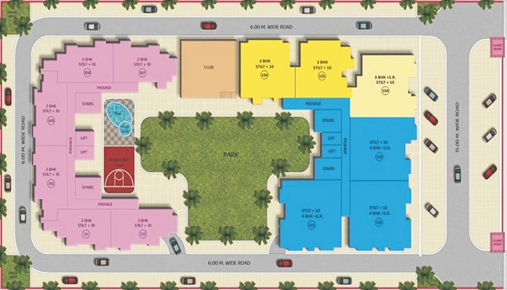 Master Plan of Oasis Homes in Beta II, Greater Noida - Image 232720