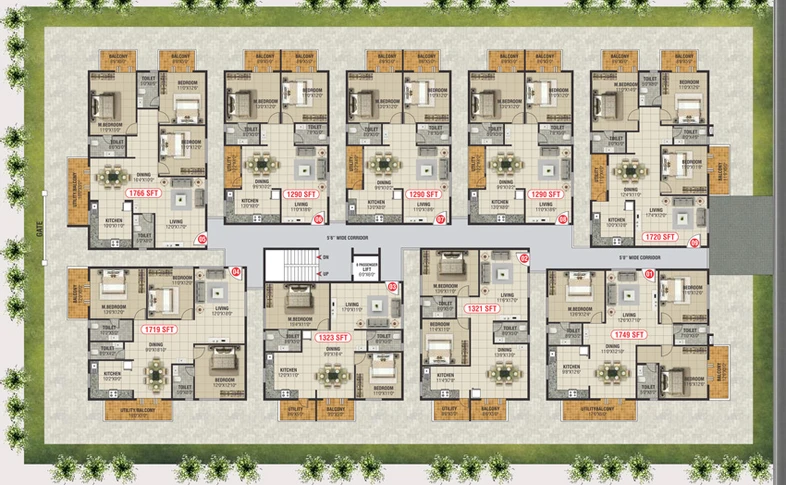 Master Plan of Bhoo Amrutha Nandhi in Horamavu, Bangalore - Image 126136