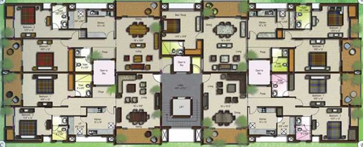Floor Plan of PNR Hithagriha in Velandipalayam, Coimbatore - Image 242297