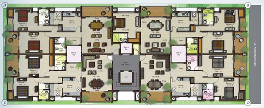 Master Plan of PNR Hithagriha in Velandipalayam, Coimbatore - Image 242296