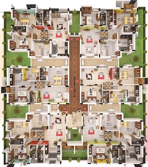 Floor Plan of Sanjay Orville in Selaiyur, Chennai - Image 128562