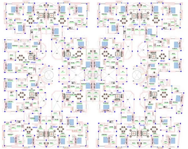 Floor Plan of TVH Svasti in Thoraipakkam, Chennai - Image 285370
