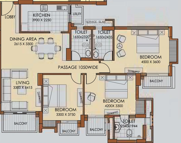 3 BHK Flat in ATS Haciendas in Indirapuram, Ghaziabad - Image 835808