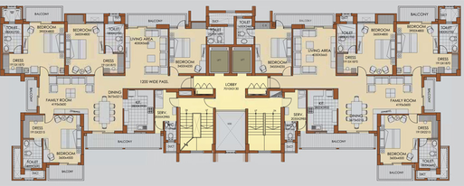 Floor Plan of ATS Haciendas in Indirapuram, Ghaziabad - Image 231200