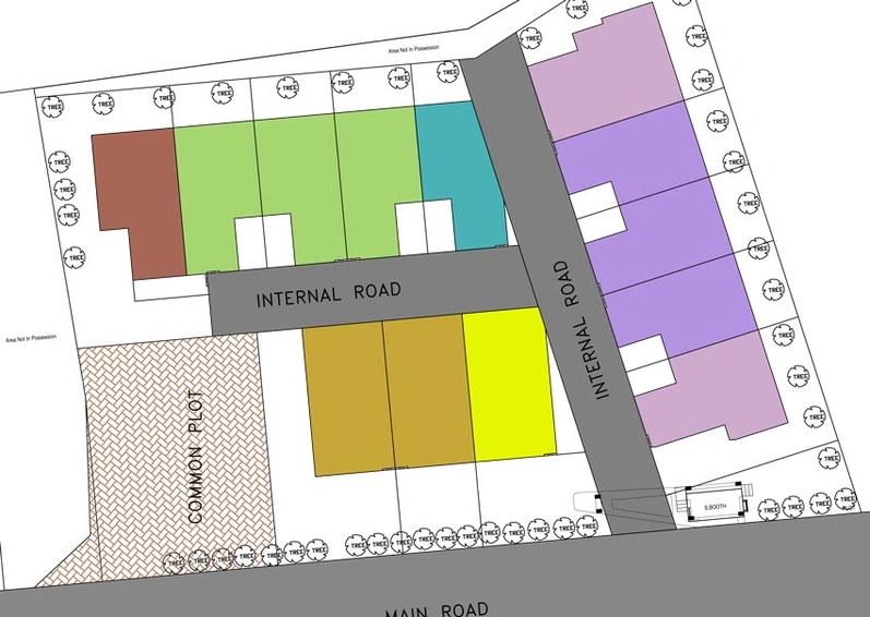 Master Plan of Atharva Bungalows in Kalol, Gandhinagar - Image 128726