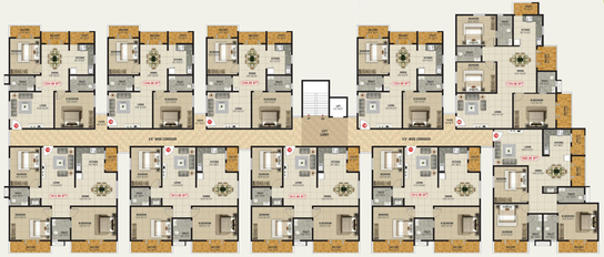 Floor Plan of Bhoo Unnathi Vaibhavi in Horamavu, Bangalore - Image 126174