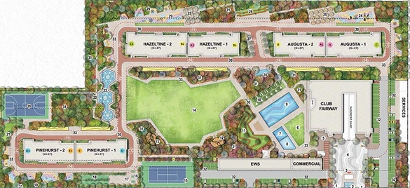 Master Plan of Eldeco Fairway Reserve in Sector 80, Gurgaon - Image 236845