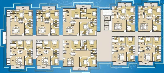 Floor Plan of Vinyaas Virtue in Jalahalli, Bangalore - Image 127719
