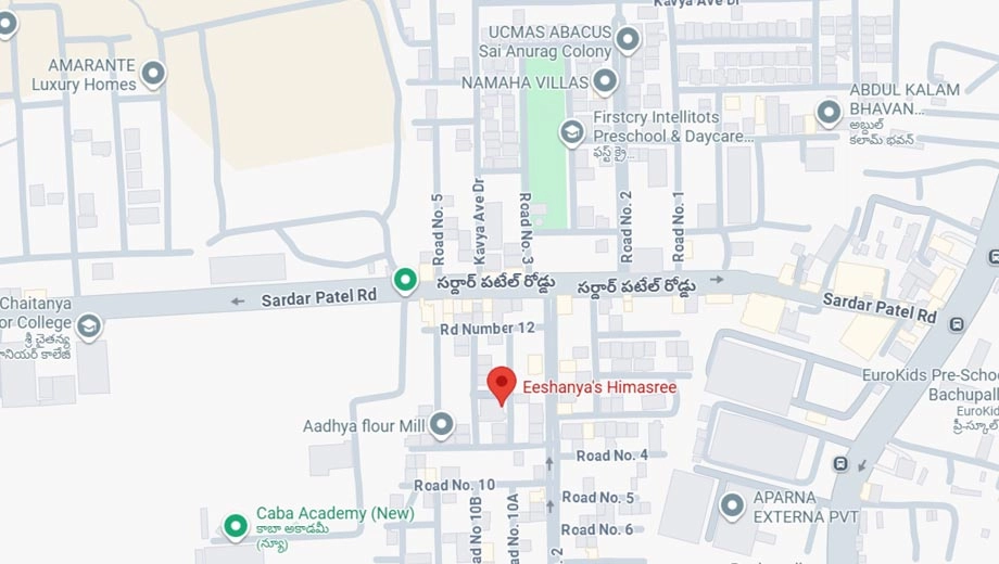Location of Eshanya Himasree in Bachupally, Hyderabad - Image 316159