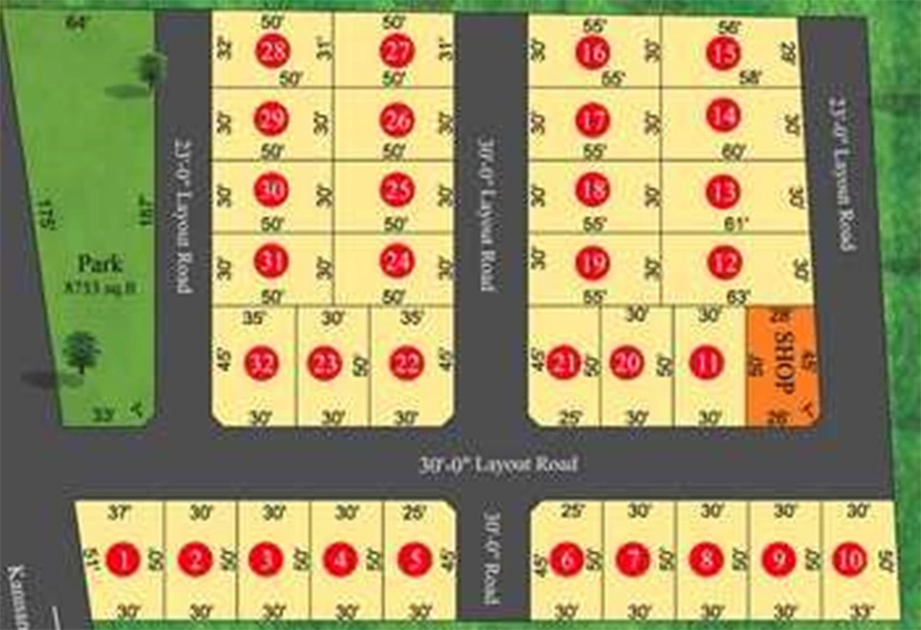 Master Plan of Fairylands Sai Krupalaya Residency in Ondipudur, Coimbatore - Image 233677