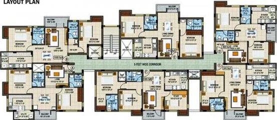 Floor Plan of Fairyland Sai Hridaya in Podanur, Coimbatore - Image 233654