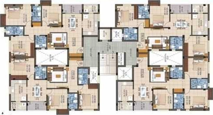 Floor Plan of Fairyland Sai Amaranta in Podanur, Coimbatore - Image 235374