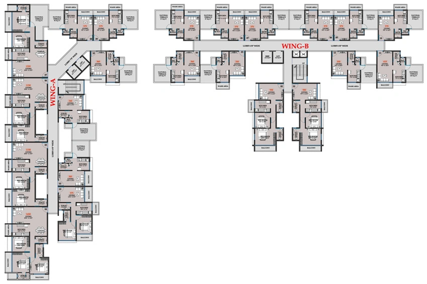 Floor Plan of Riddhi Siddhi Imperial in Taloja, Navi Mumbai - Image 36310