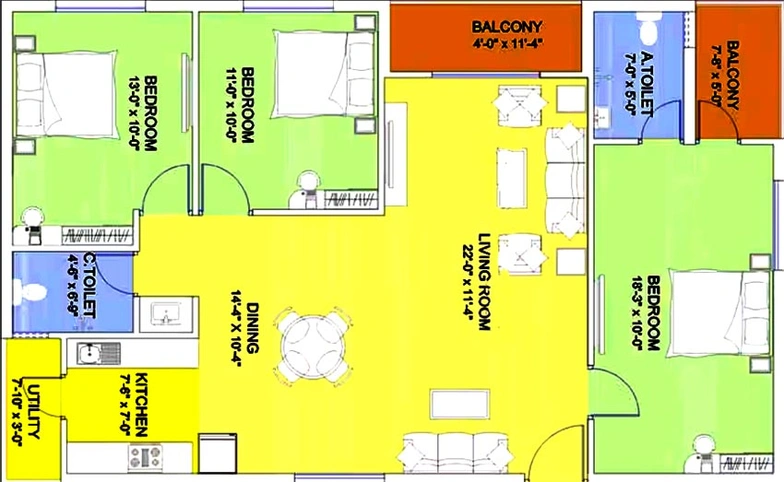 3 BHK Flat in GR Queens Pride in Begur, Bangalore - Image 851914