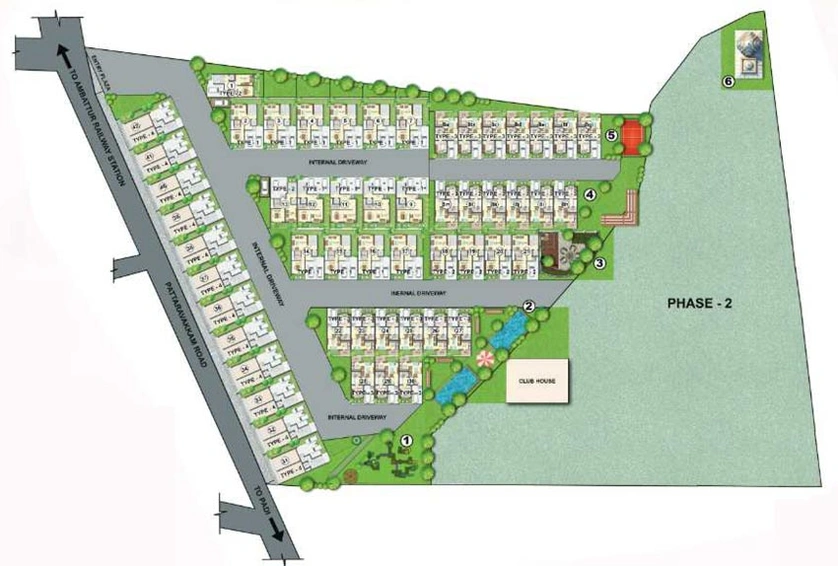 Master Plan of HiLiving Pristine in Ambattur, Chennai - Image 126201