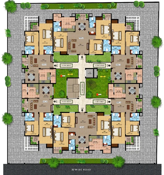 Master Plan of Tanny Green Springs in Saravanampatti, Coimbatore - Image 244983