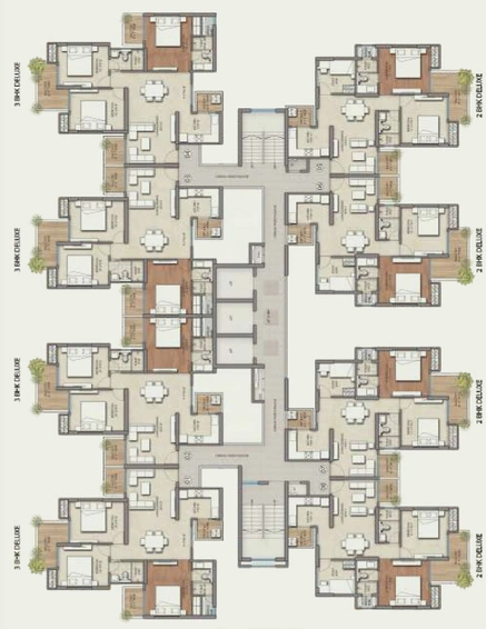 Floor Plan of Prateek Grand Begonia in Siddhartha Vihar, Ghaziabad - Image 231706