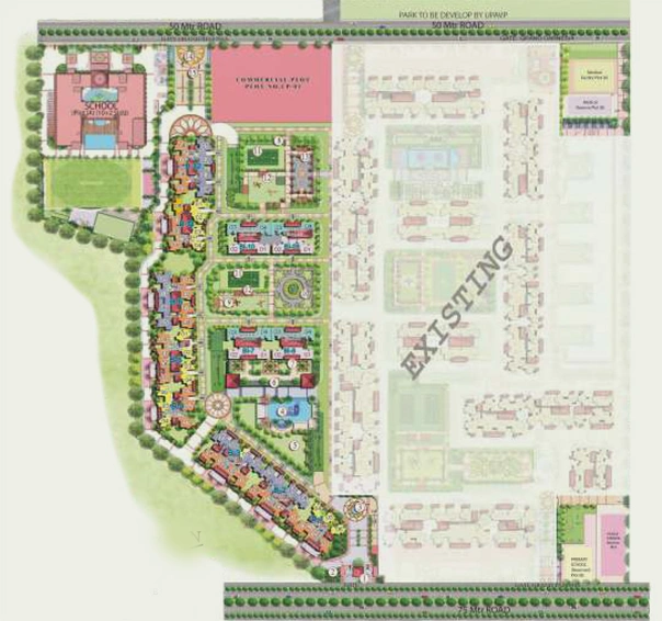 Master Plan of Prateek Grand Begonia in Siddhartha Vihar, Ghaziabad - Image 231707