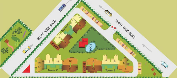 Master Plan of Prateek Fedora in Sector 61, Noida - Image 233918