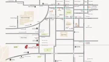 Location of Upasana Casablanca - Image 263741