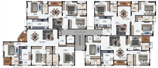 Floor Plan of Kochar Gagan in Porur, Chennai - Image 128588