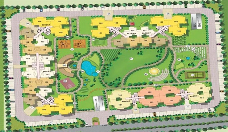 Master Plan of Aims Golf Avenue 2 in Sector 75, Noida - Image 233725
