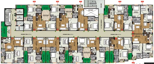 Floor Plan of Abhinandan Golden Leaf in Tonk Road, Jaipur - Image 265226