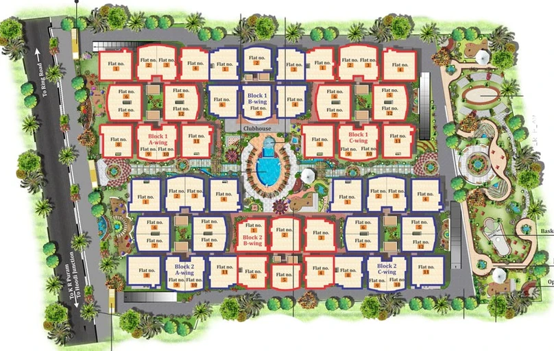 Master Plan of Maitheri Shilpitha Royal in Krishnarajapuram, Bangalore - Image 126322