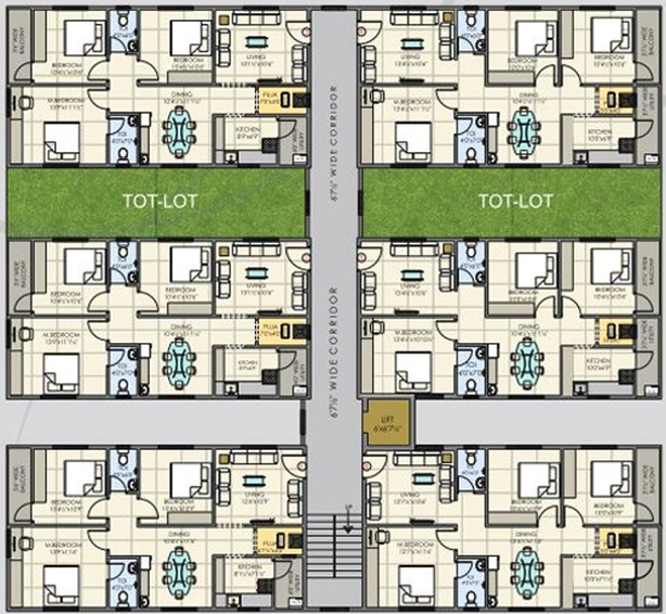 Floor Plan of Burugupalli Bodhi in Madhurawada, Visakhapatnam - Image 255322