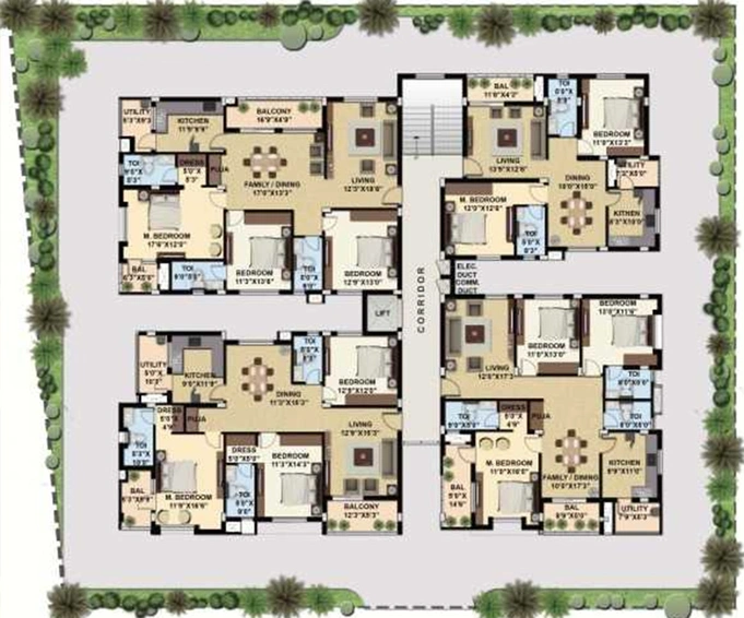 Master Plan of Elysium Palacio in Peelamedu, Coimbatore - Image 233616