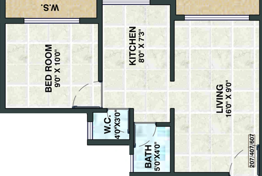 1 BHK Flat in Riddhi Siddhi Exotica in Taloja, Navi Mumbai - Image 467164