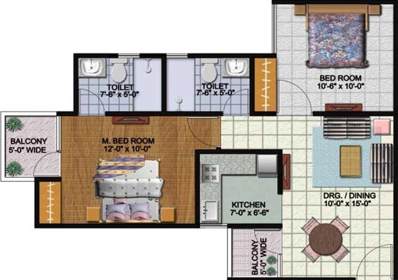 2 BHK Flat in Amrapali Kingswood in Sector 4, Greater Noida - Image 836240