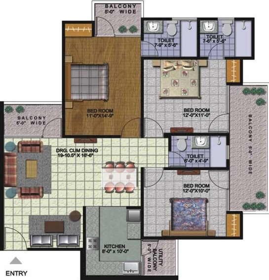 3 BHK Flat in Amrapali Kingswood in Sector 4, Greater Noida - Image 836244