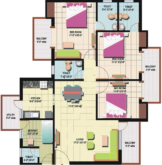 3 BHK Flat in Amrapali Leisure Park in Techzone 4, Greater Noida - Image 836251