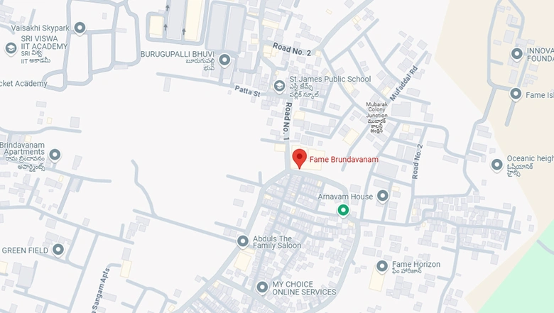 Location of Fame Brindavanam in Yendada, Visakhapatnam - Image 255397