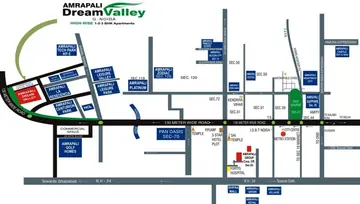 Location of Amrapali Dream Valley High Rise - Image 232959