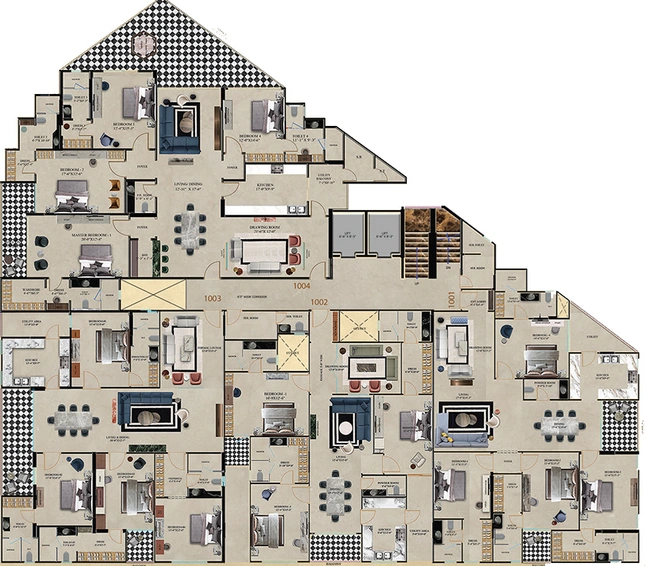 Floor Plan of Kedia Tulsi in Bani Park, Jaipur - Image 266197