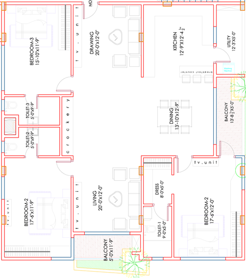 3 BHK Flat in Fame Elevate in Yendada, Visakhapatnam - Image 847362