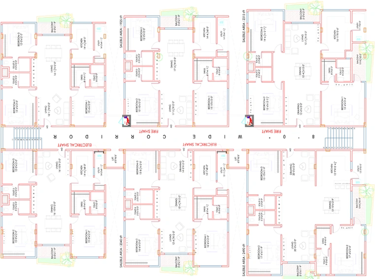 Floor Plan of Fame Elevate in Yendada, Visakhapatnam - Image 255482