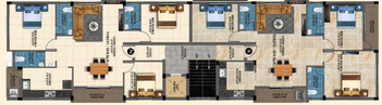 Floor Plan of MP Nilay & Nivas in Velachery, Chennai - Image 128610