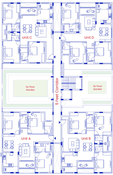Floor Plan of Sultan Marina Residences in Mylapore, Chennai - Image 126380