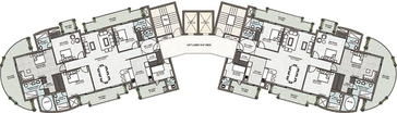 Floor Plan of Supertech Araville in Sector 79, Gurgaon - Image 238285