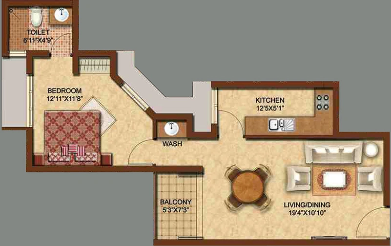 1 BHK Flat in KGISL Platina in Saravanampatti, Coimbatore - Image 842675