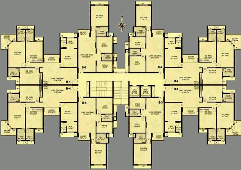 Floor Plan of KGISL Platina in Saravanampatti, Coimbatore - Image 245228