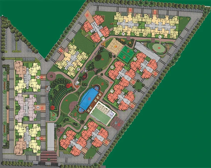 Master Plan of Antriksh Golf View 2 in Sector 78, Noida - Image 234326