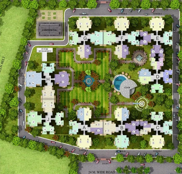 Master Plan of Antriksh Golf Links in Greater Noida West, Greater Noida - Image 233603